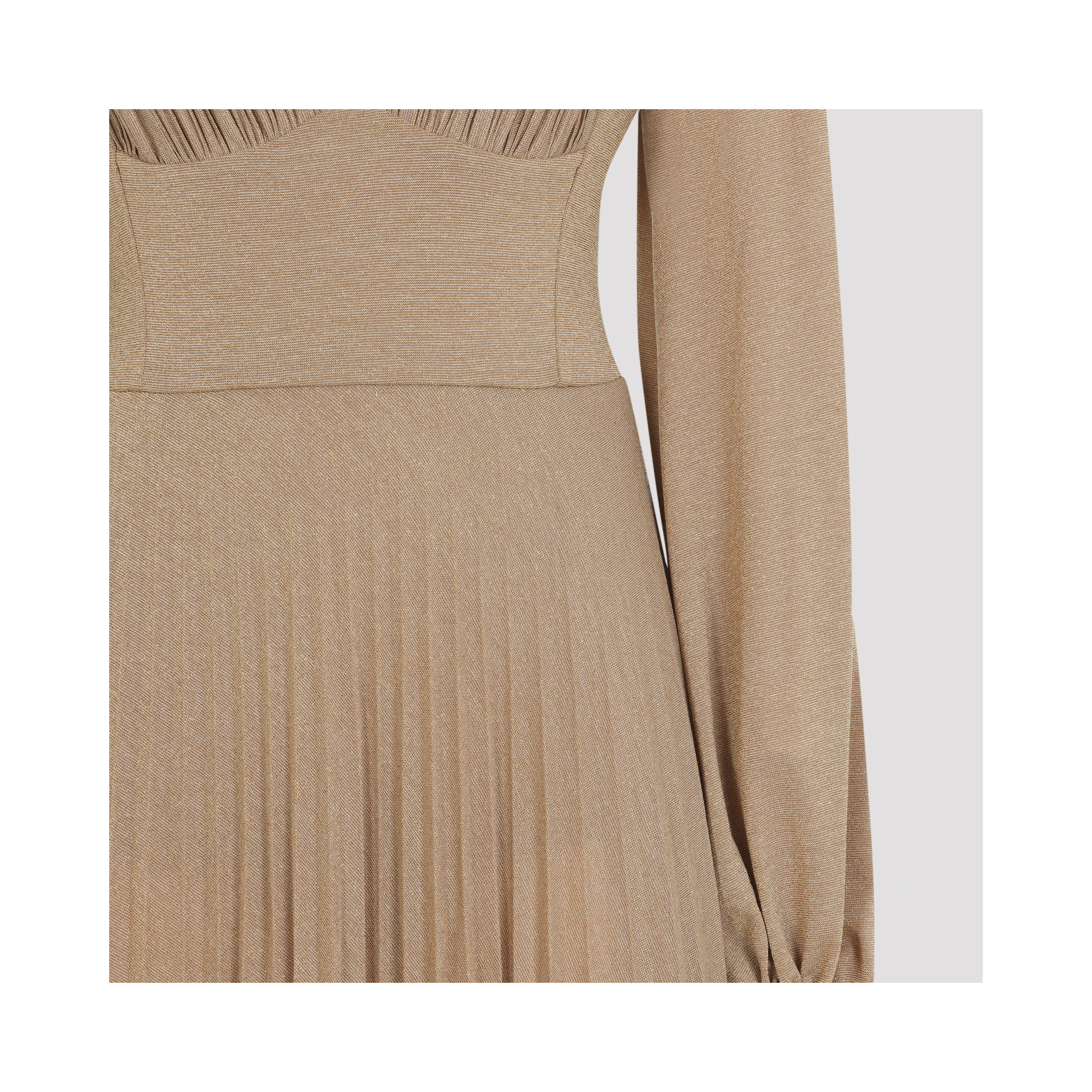 Elisabetta Franchi Long Jersey Lurex Dress