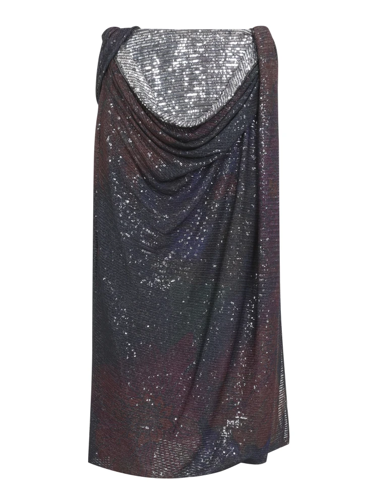 Maison Margiela Sequins Draped Maxi Skirt alternative