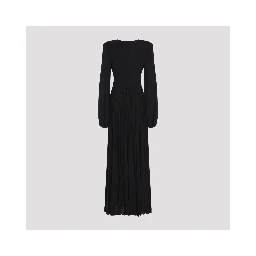 Elisabetta Franchi Long Jersey Lurex Dress