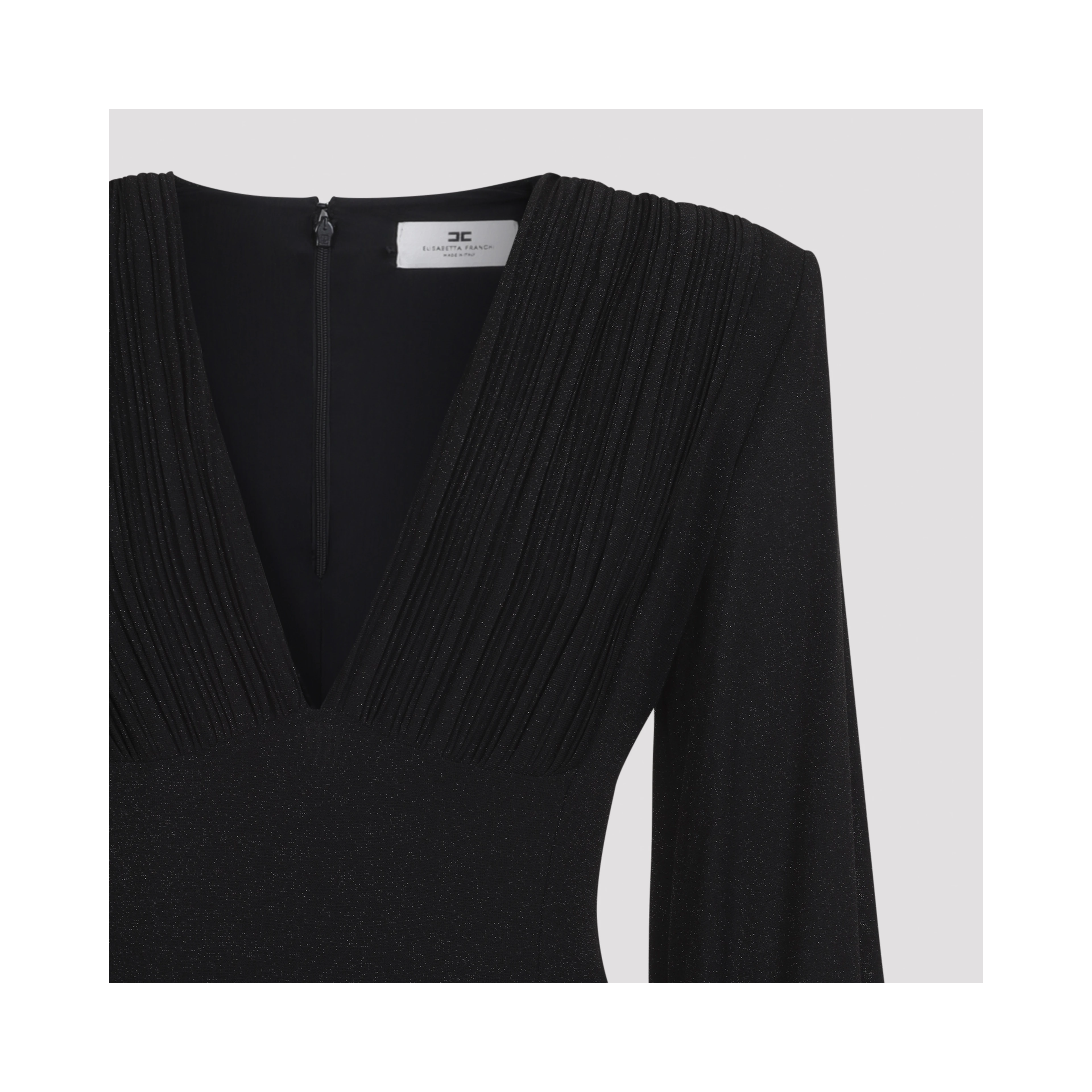 Elisabetta Franchi Long Jersey Lurex Dress