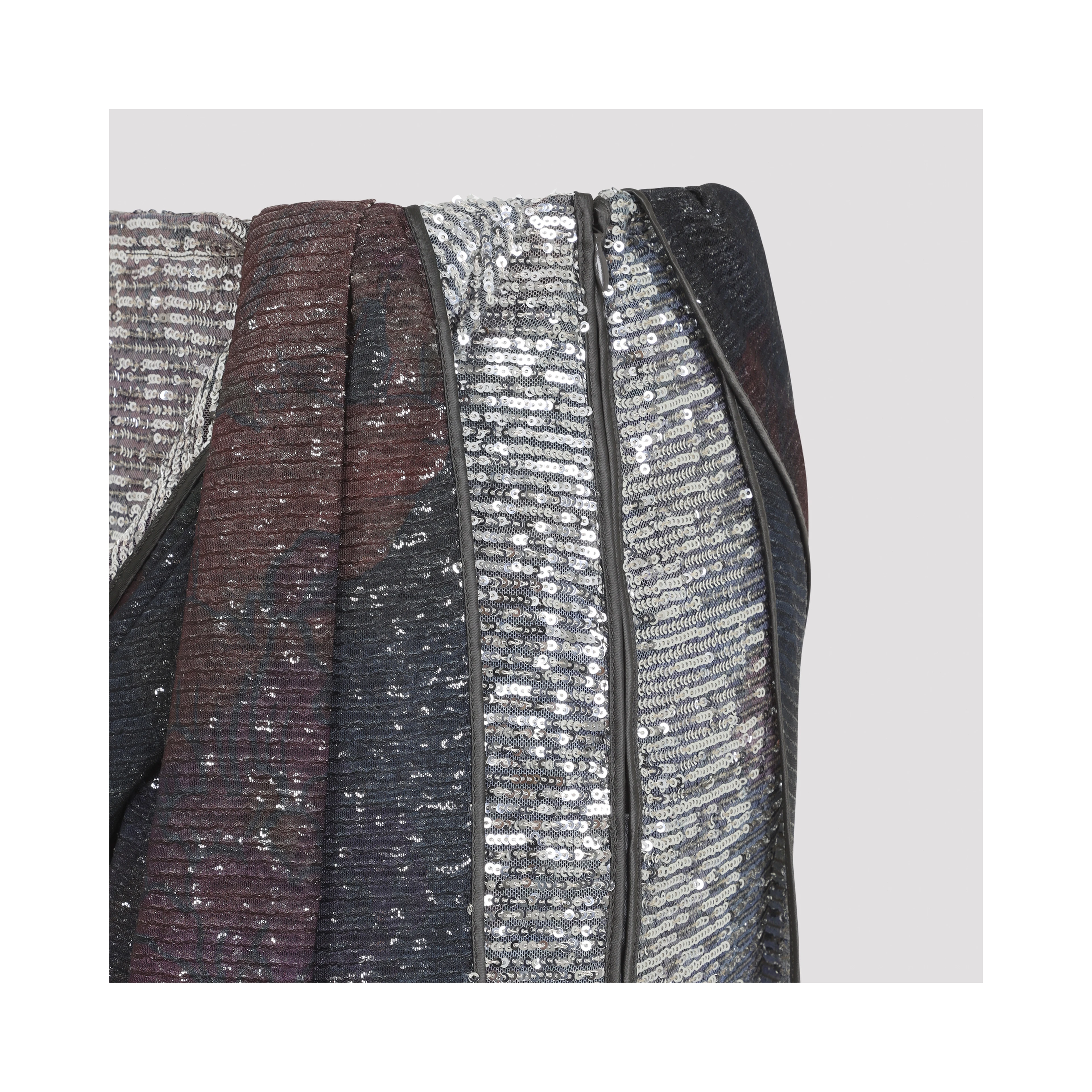 Maison Margiela Sequins Draped Maxi Skirt