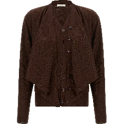 Bordeaux Wool Cardigan