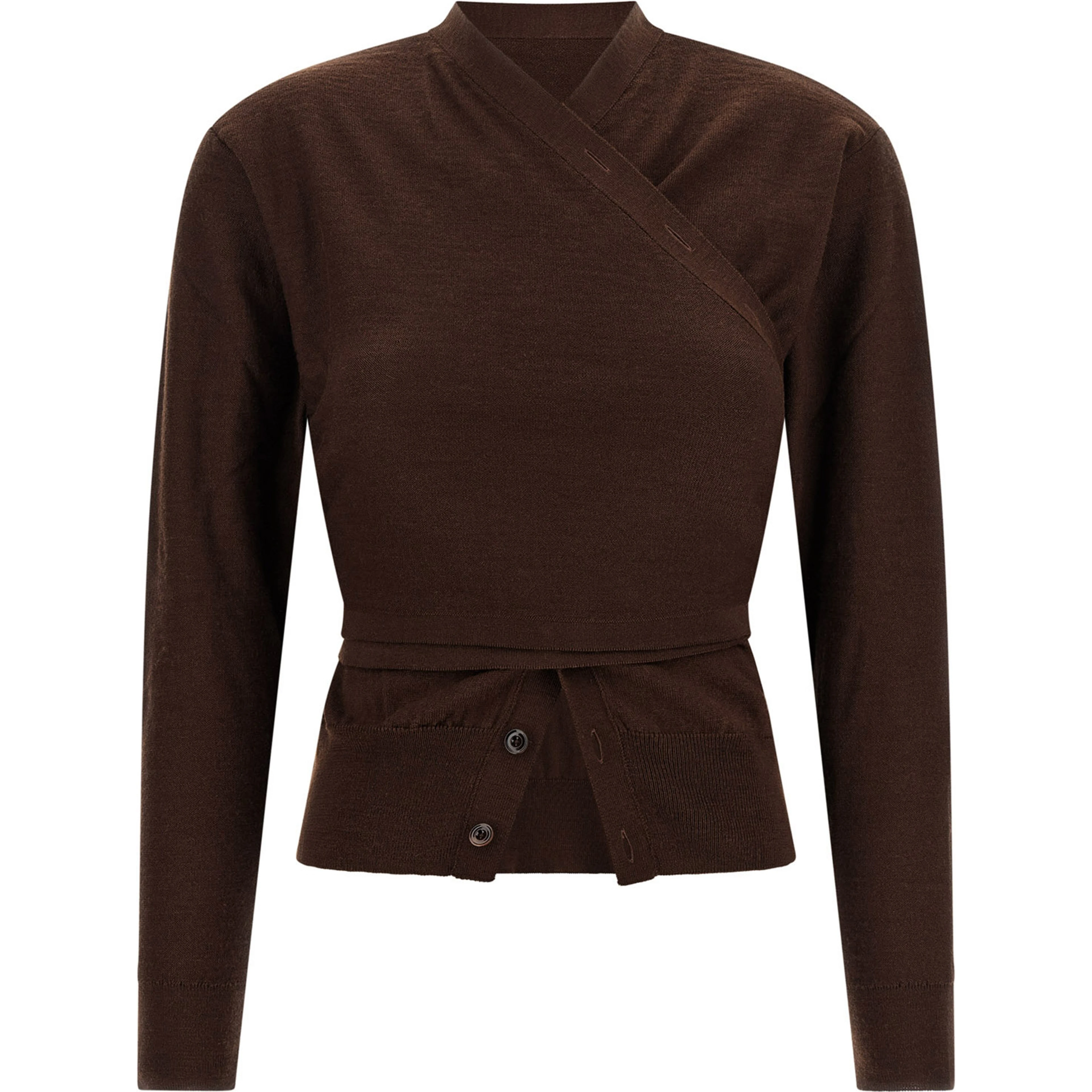 Bordeaux Wool Cardigan