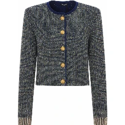 Balmain Sweaters Blue