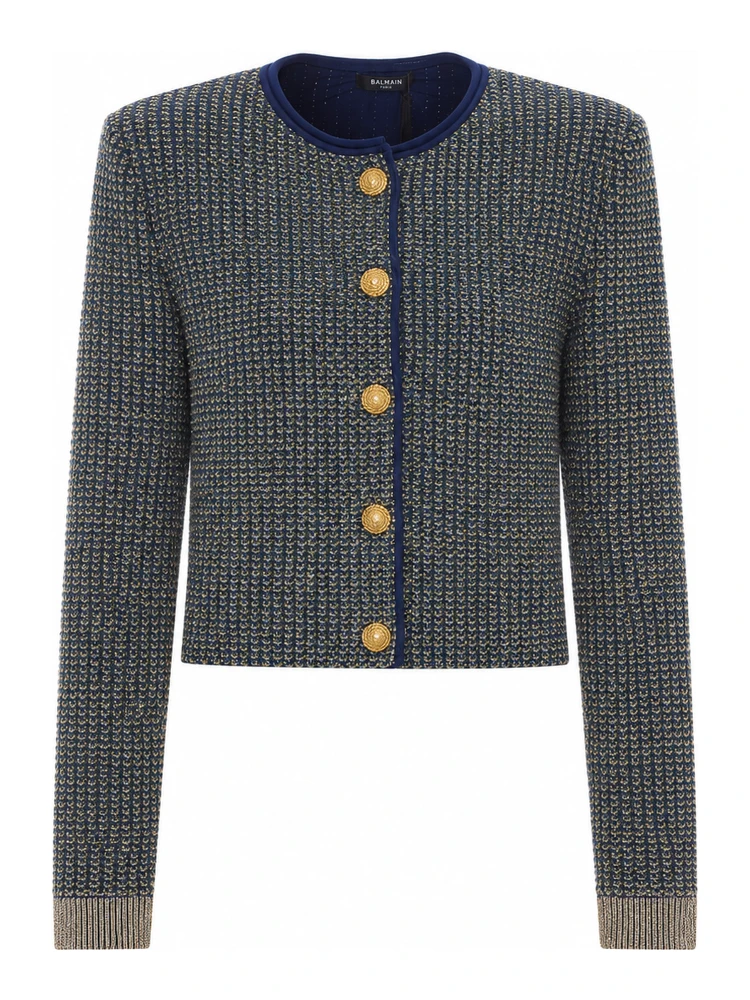 Balmain Sweaters Blue