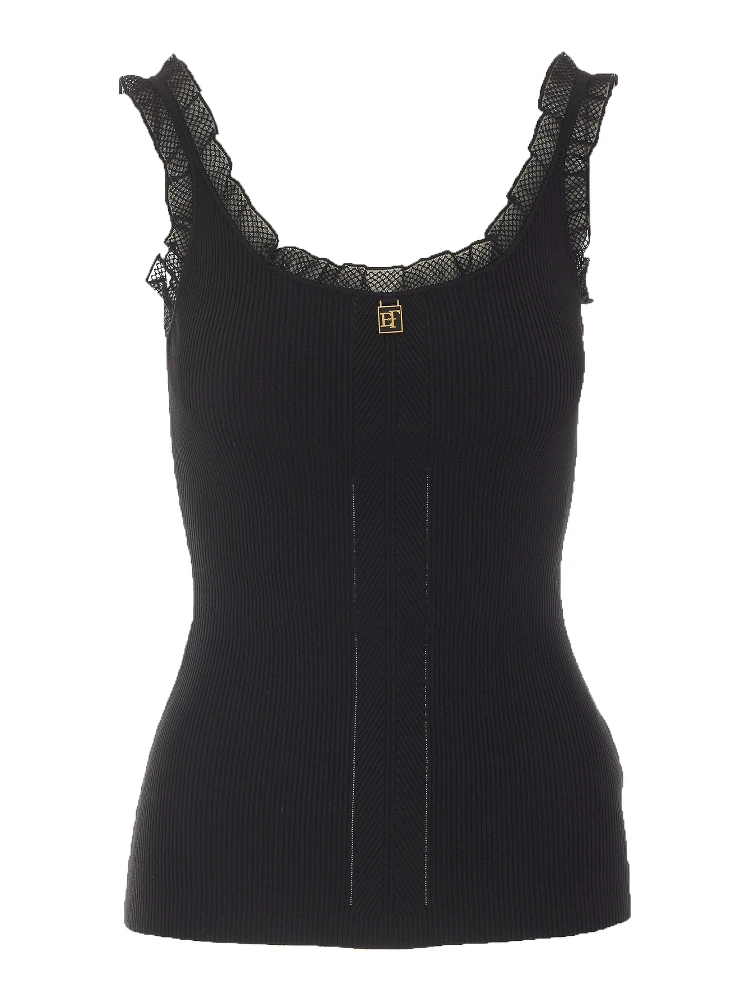 Elisabetta Franchi Top Black