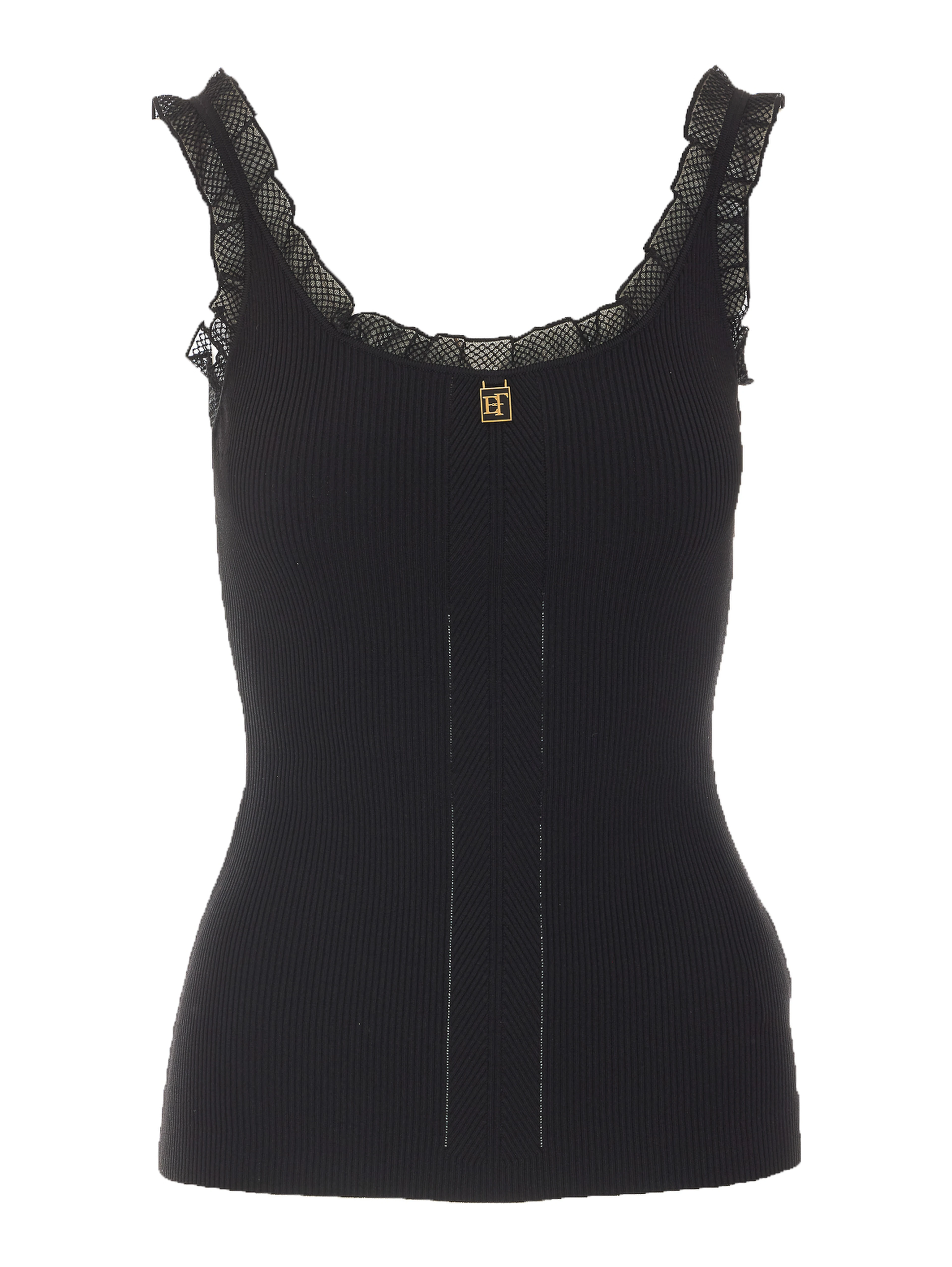Elisabetta Franchi Top Black