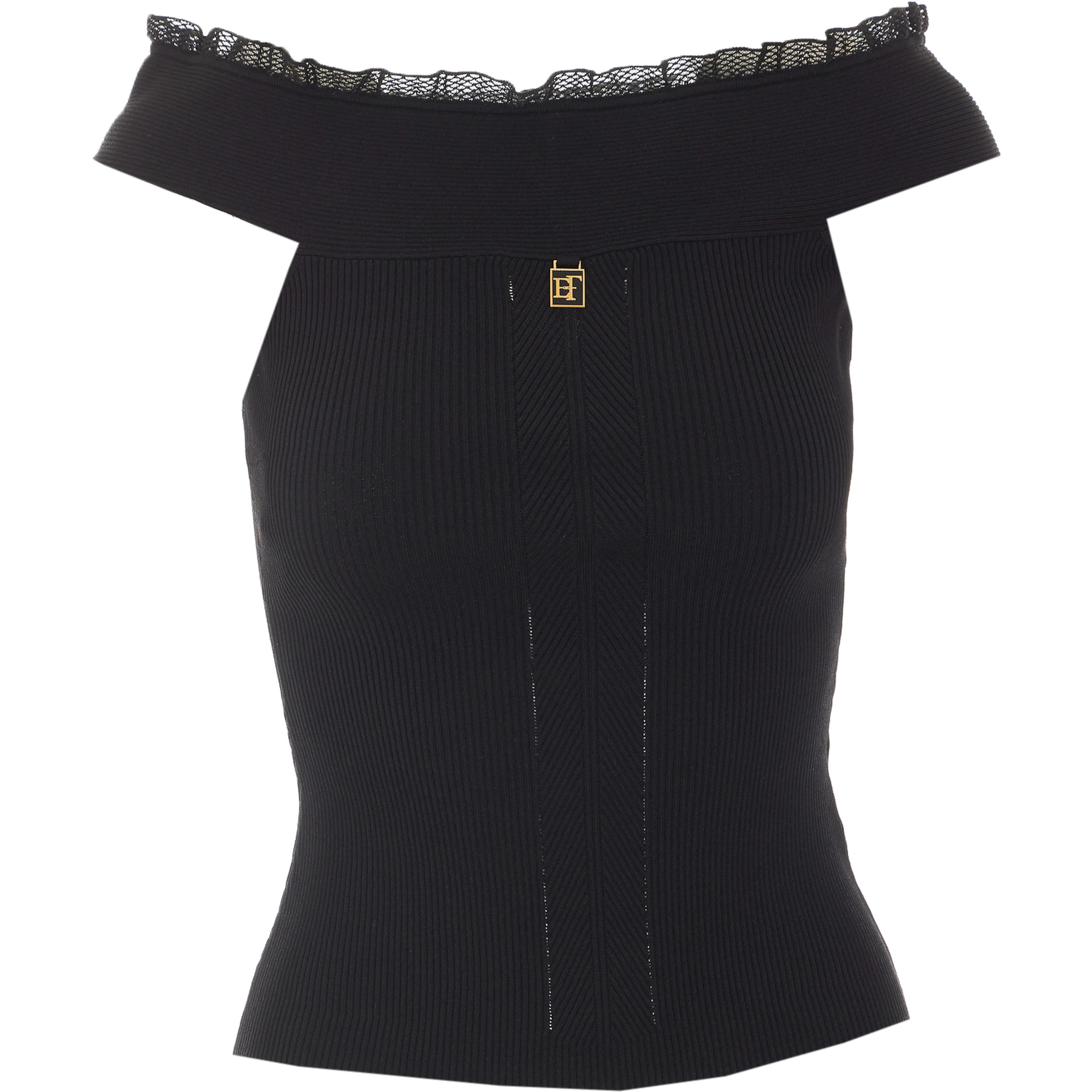 Elisabetta Franchi Top Black