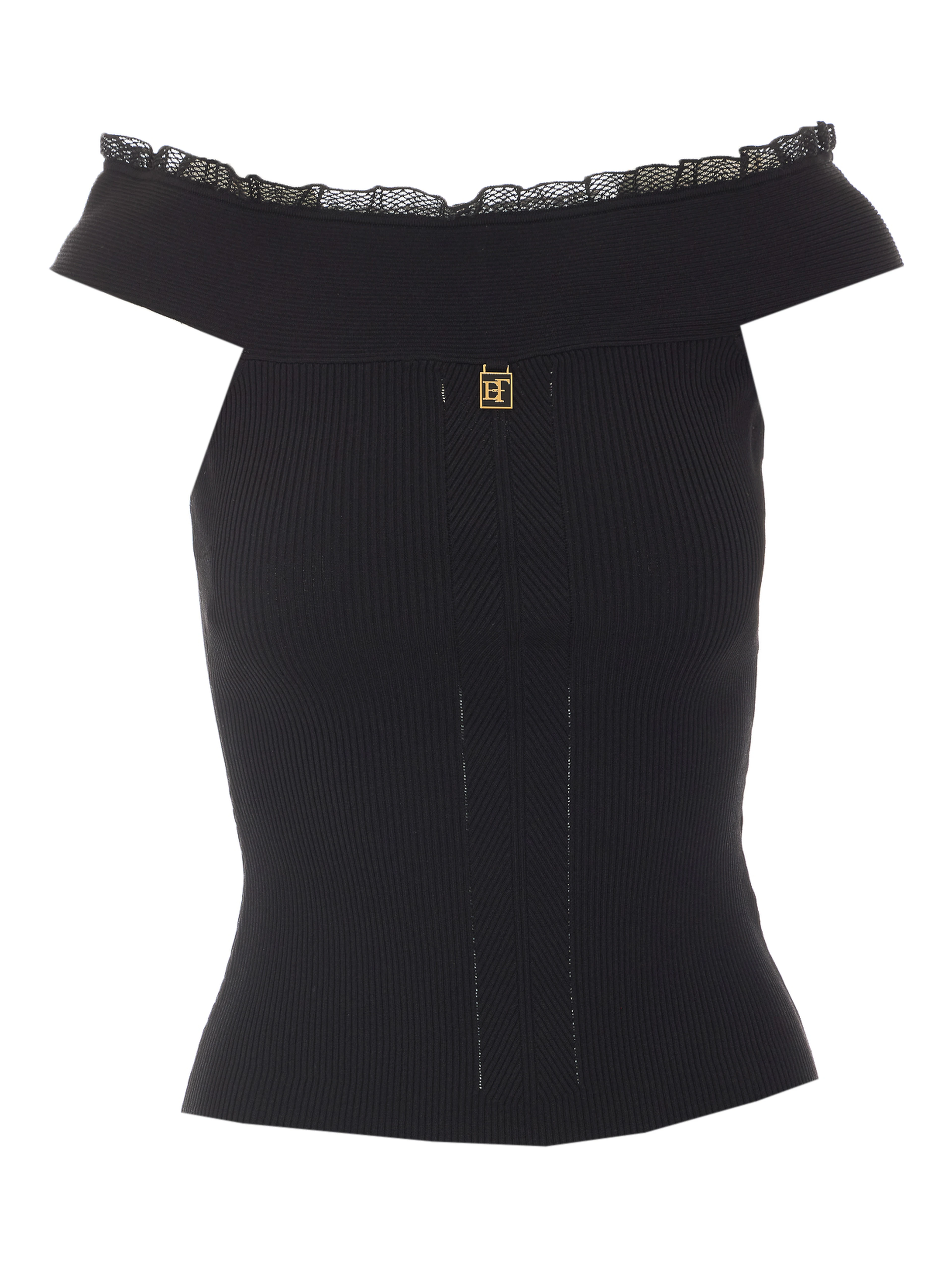 Elisabetta Franchi Top Black