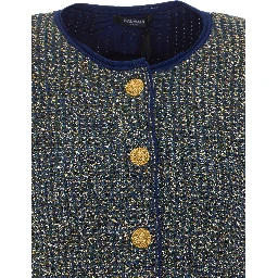 Balmain Sweaters Blue