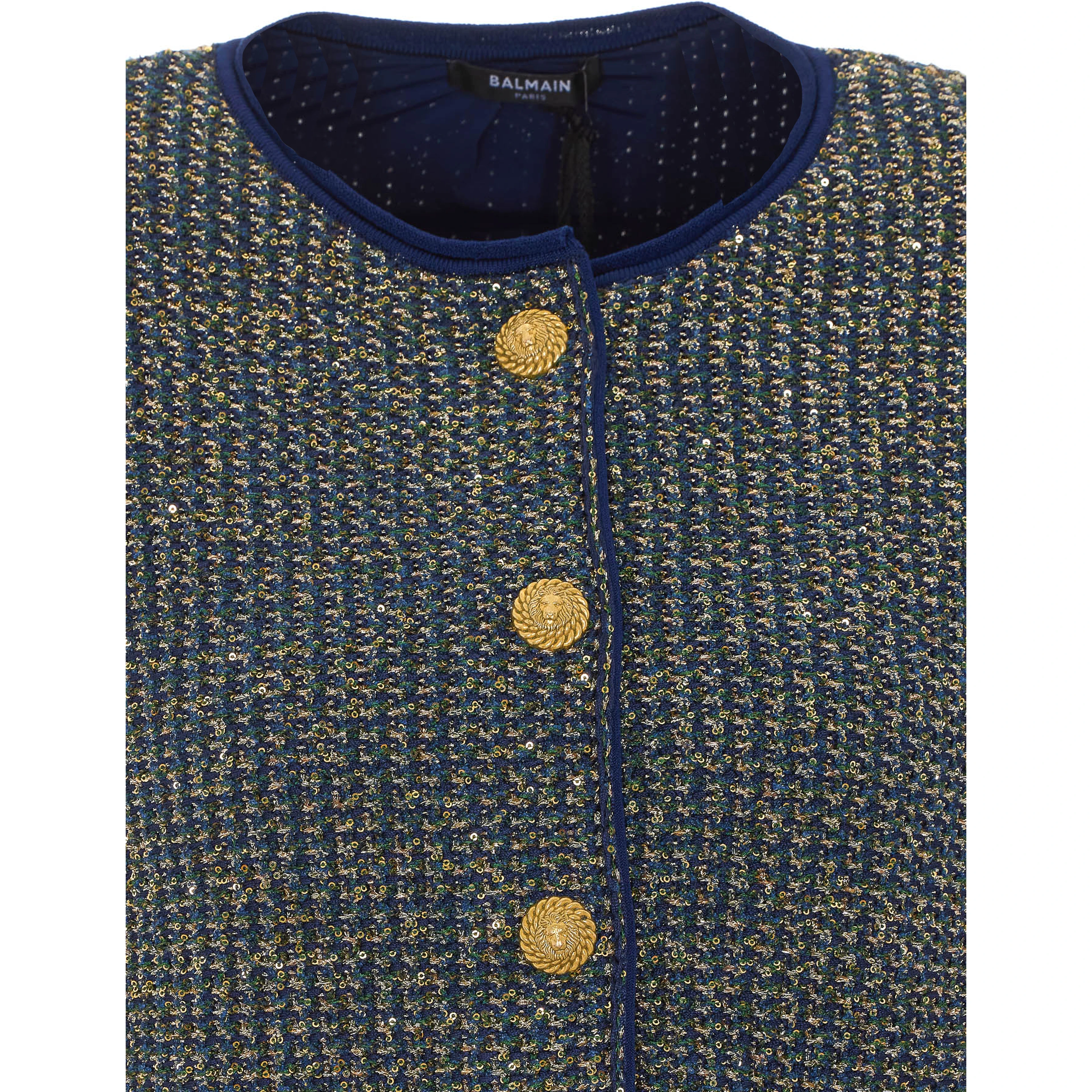 Balmain Sweaters Blue