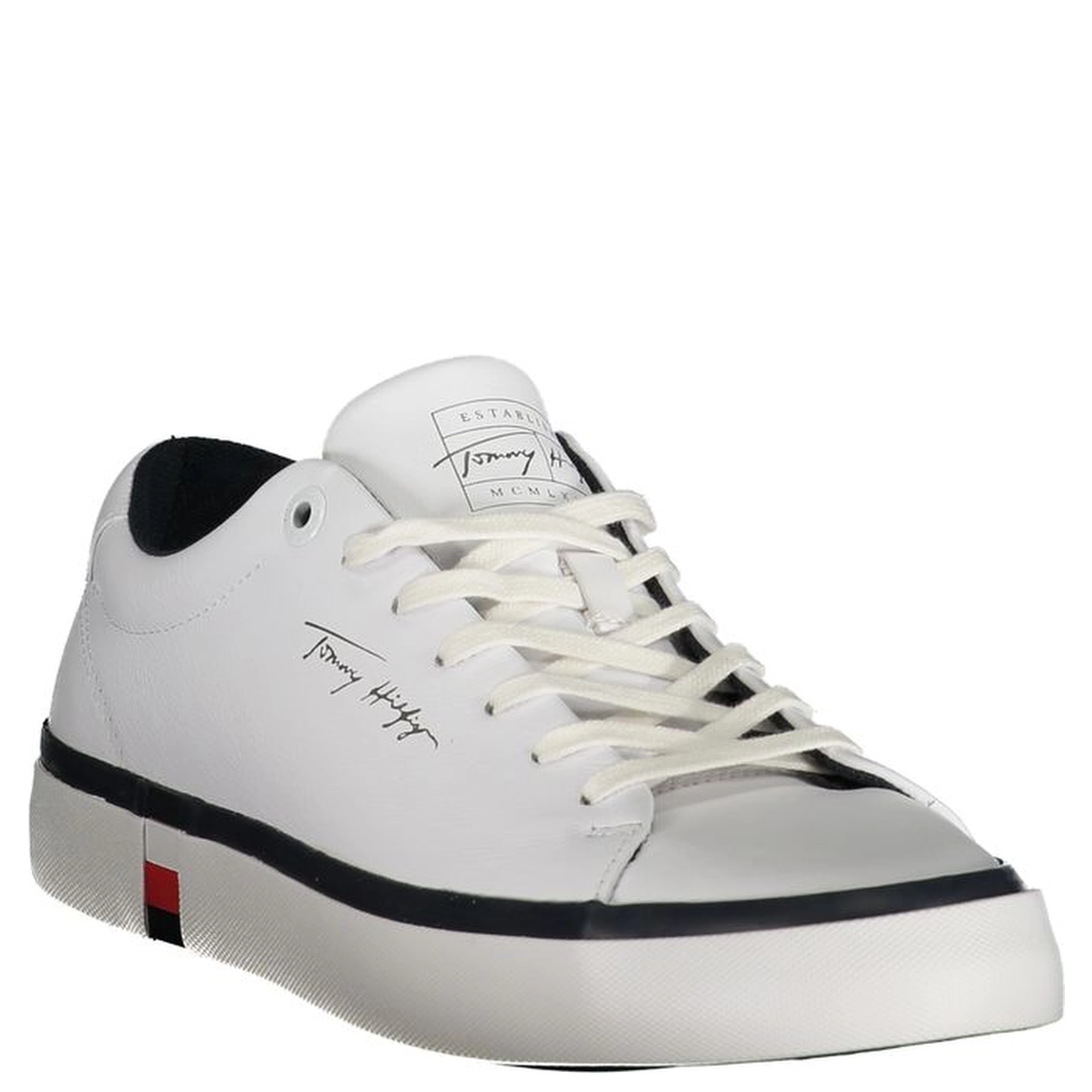 White Polyester Sneaker