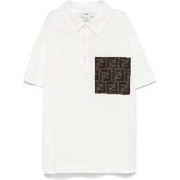 FENDI KIDS T-shirts and Polos Chalk