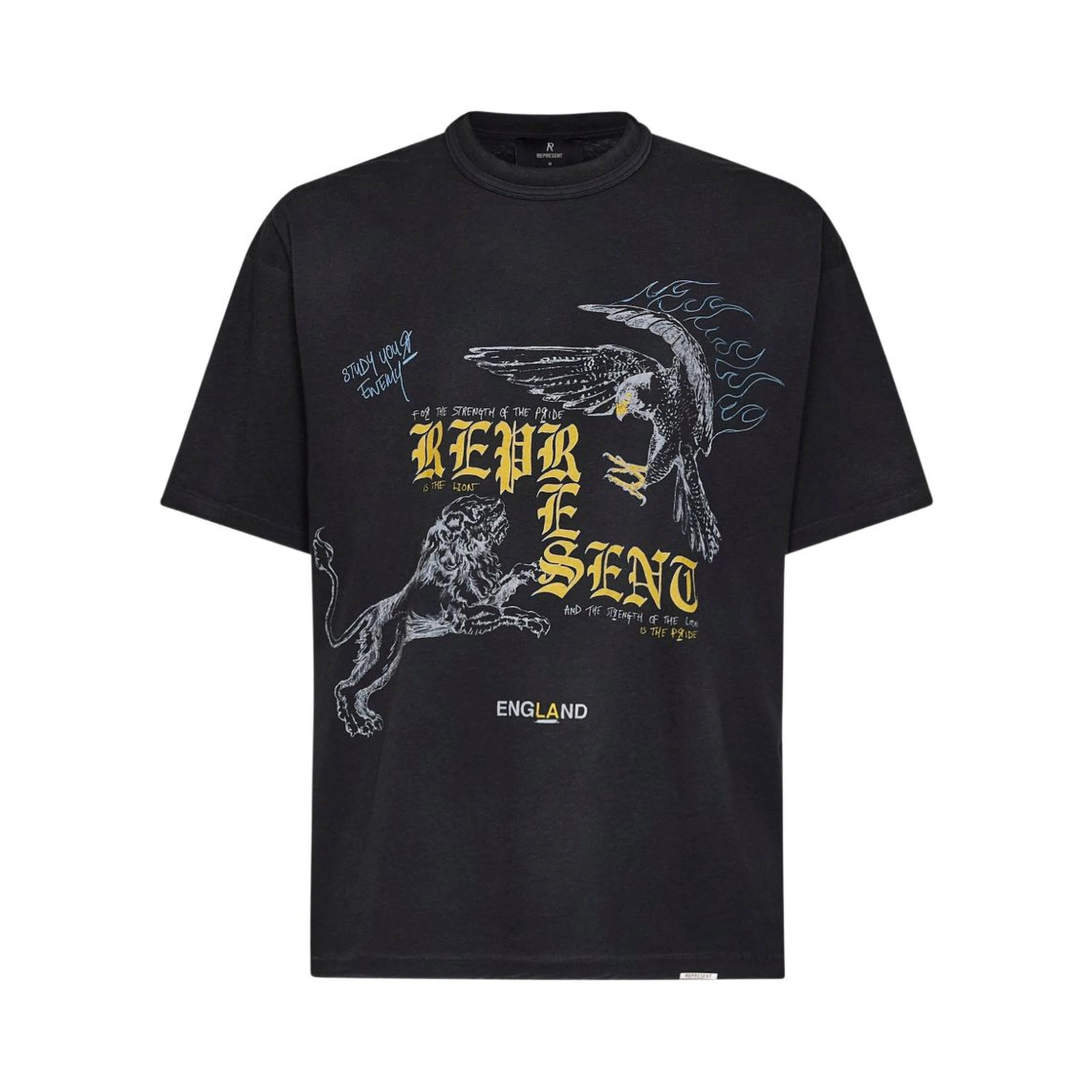 Represent T-shirts and Polos Washed black