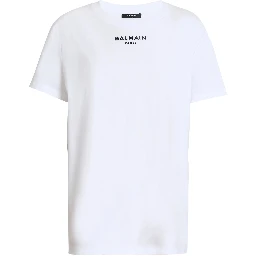 Balmain T-shirts and Polos White/black