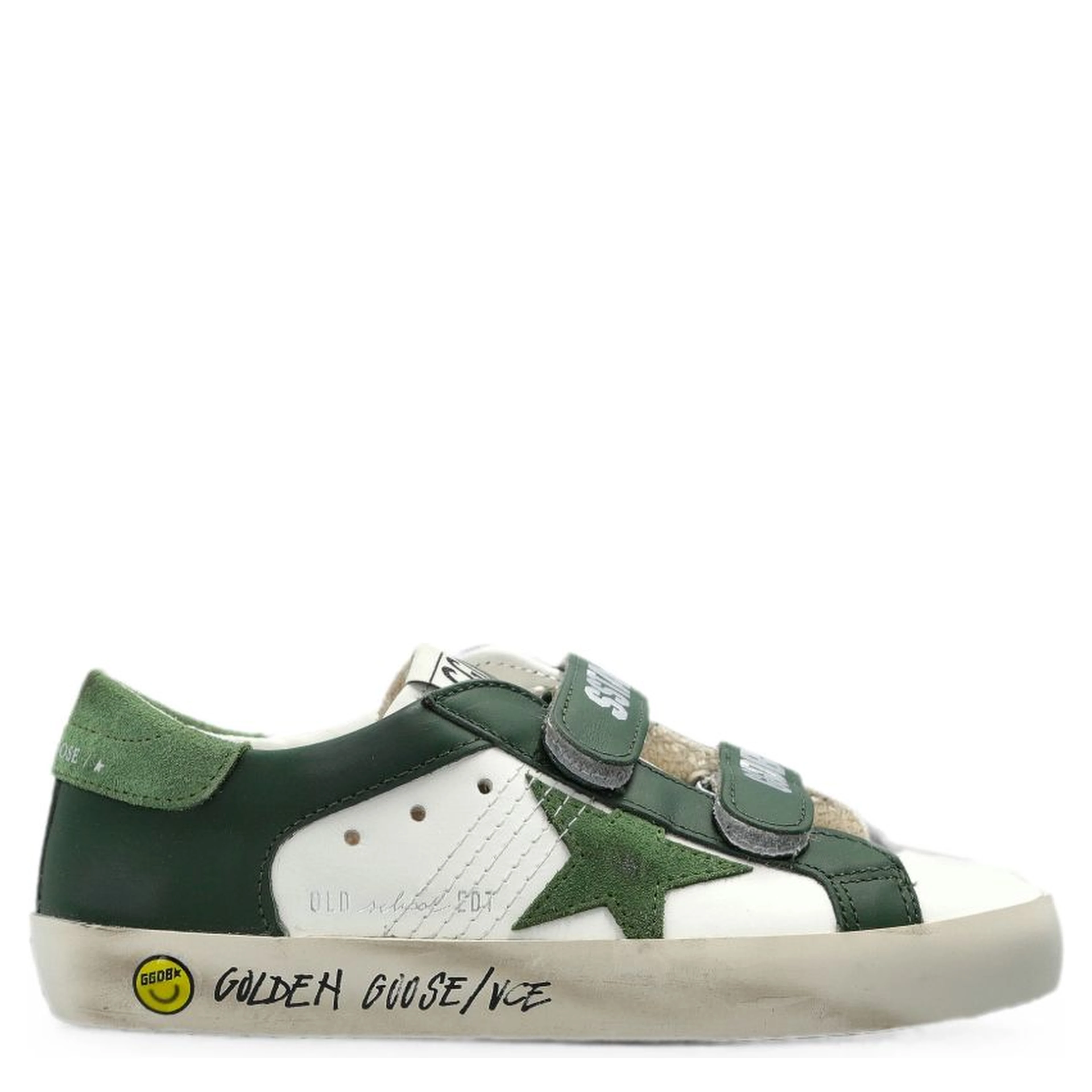 Golden Goose Kids Sneakers White/ Green