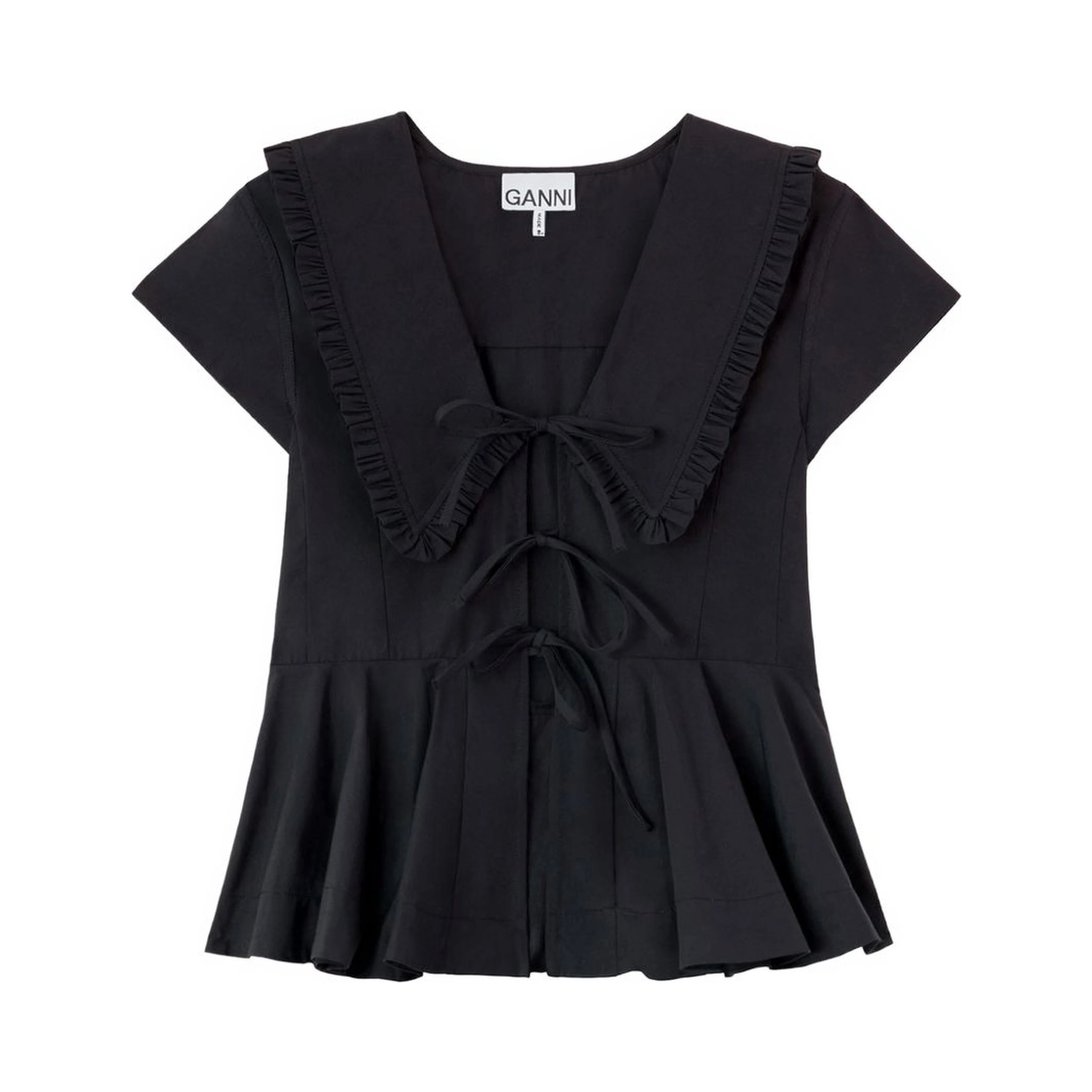 GANNI Shirts Black