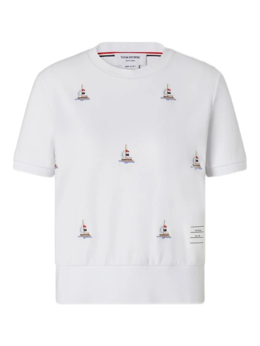 Thom Browne T-shirts and Polos White