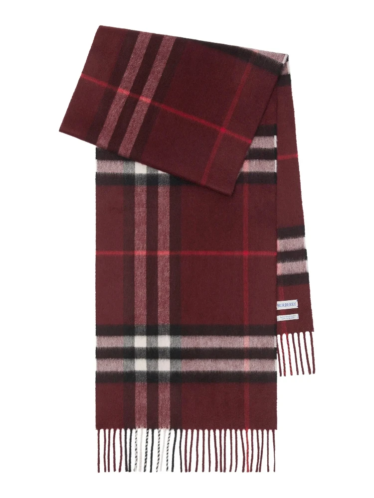 Burberry Scarfs Oxblood red