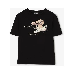 Burberry Kids T-shirts and Polos Black