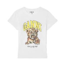 GANNI T-shirts and Polos Bright white