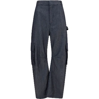 Balenciaga Trousers Dark Navy