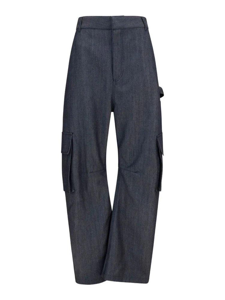 Balenciaga Trousers Dark Navy