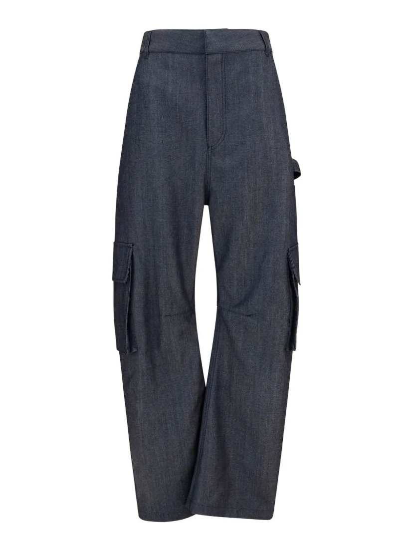 Balenciaga Trousers Dark Navy