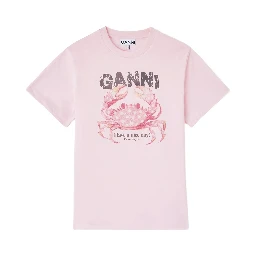 GANNI T-shirts and Polos Chalk pink