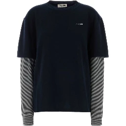 Miu Miu Sweaters Blue/Anthracite