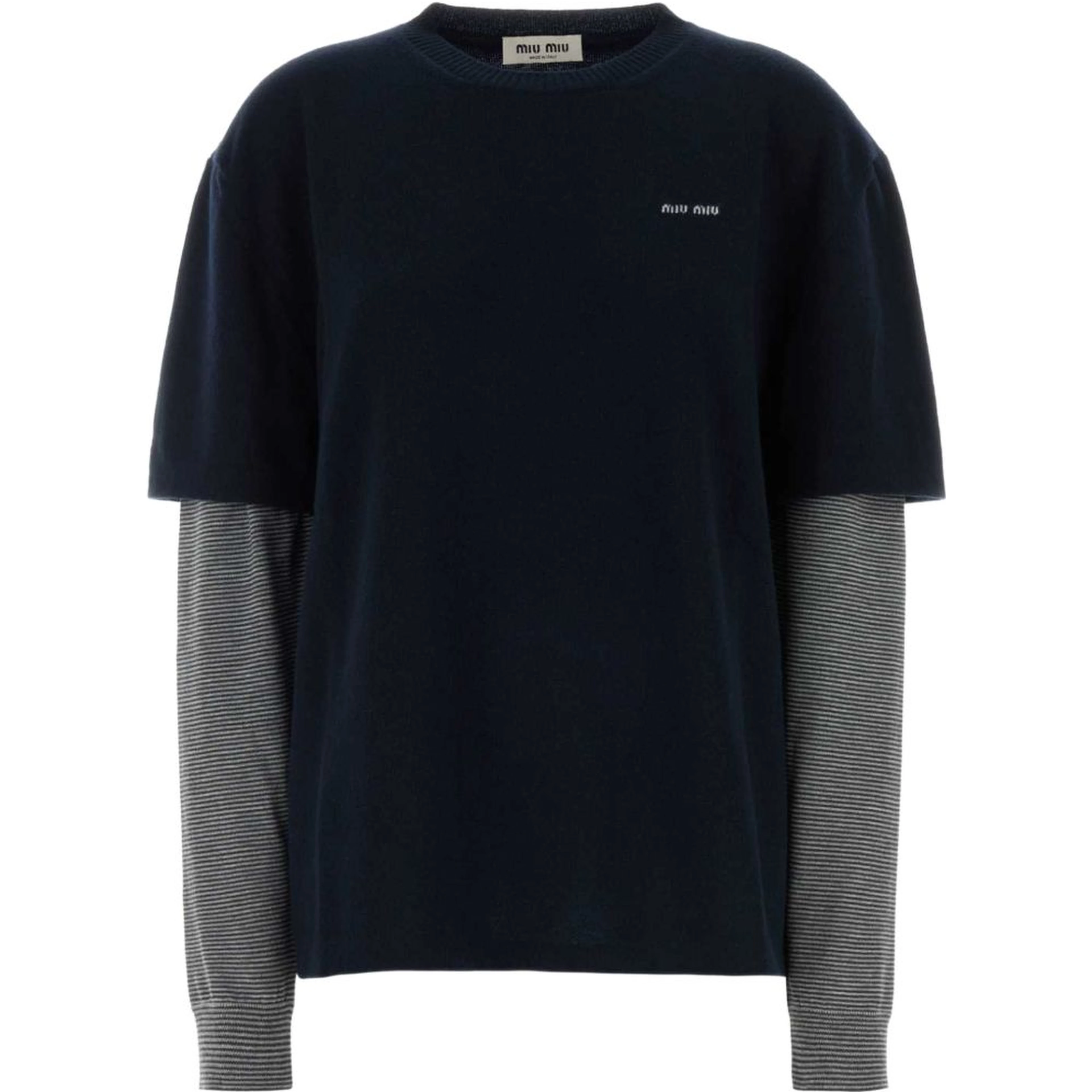 Miu Miu Sweaters Blue/Anthracite