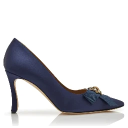 Manolo Blahnik With Heel Navy