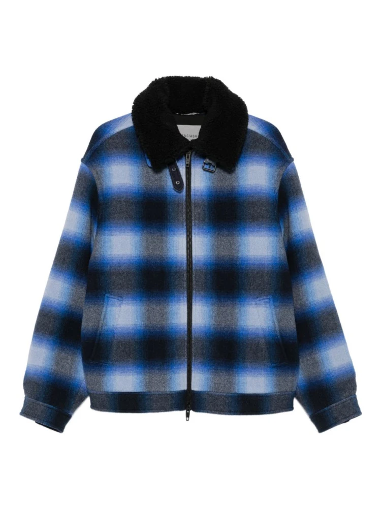 Balenciaga Jackets Blue/Black