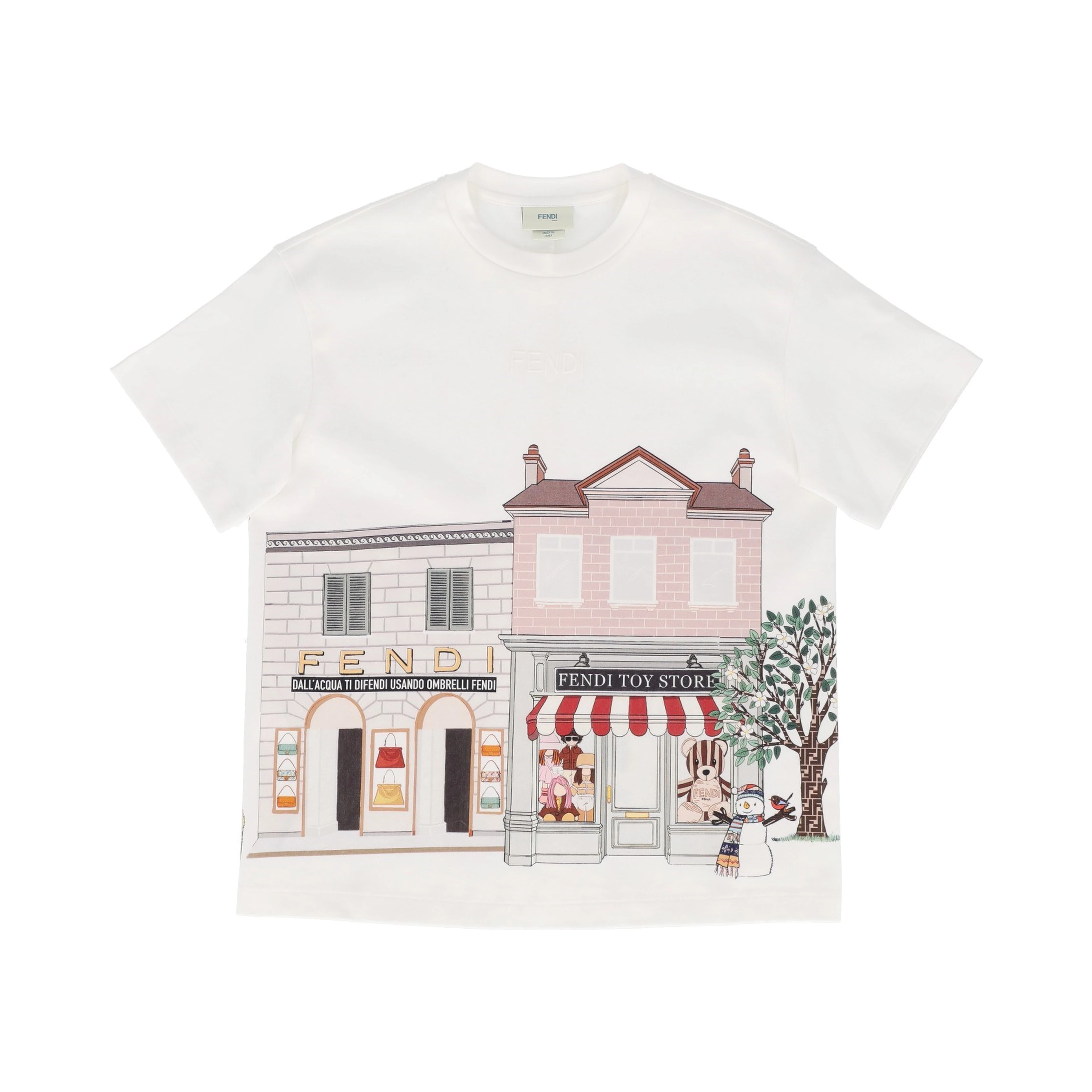 FENDI KIDS T-shirts and Polos Chalk