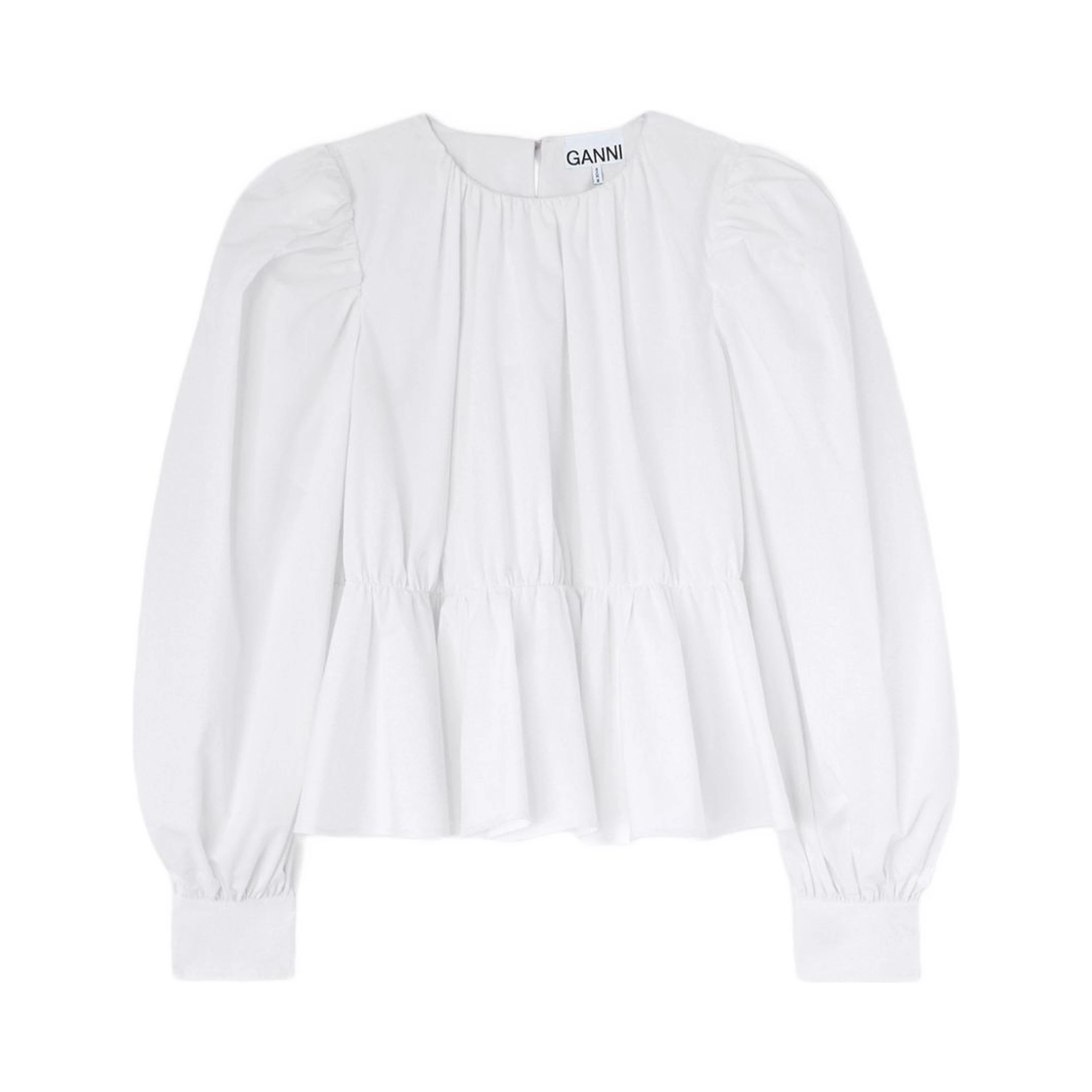 GANNI Shirts Bright white