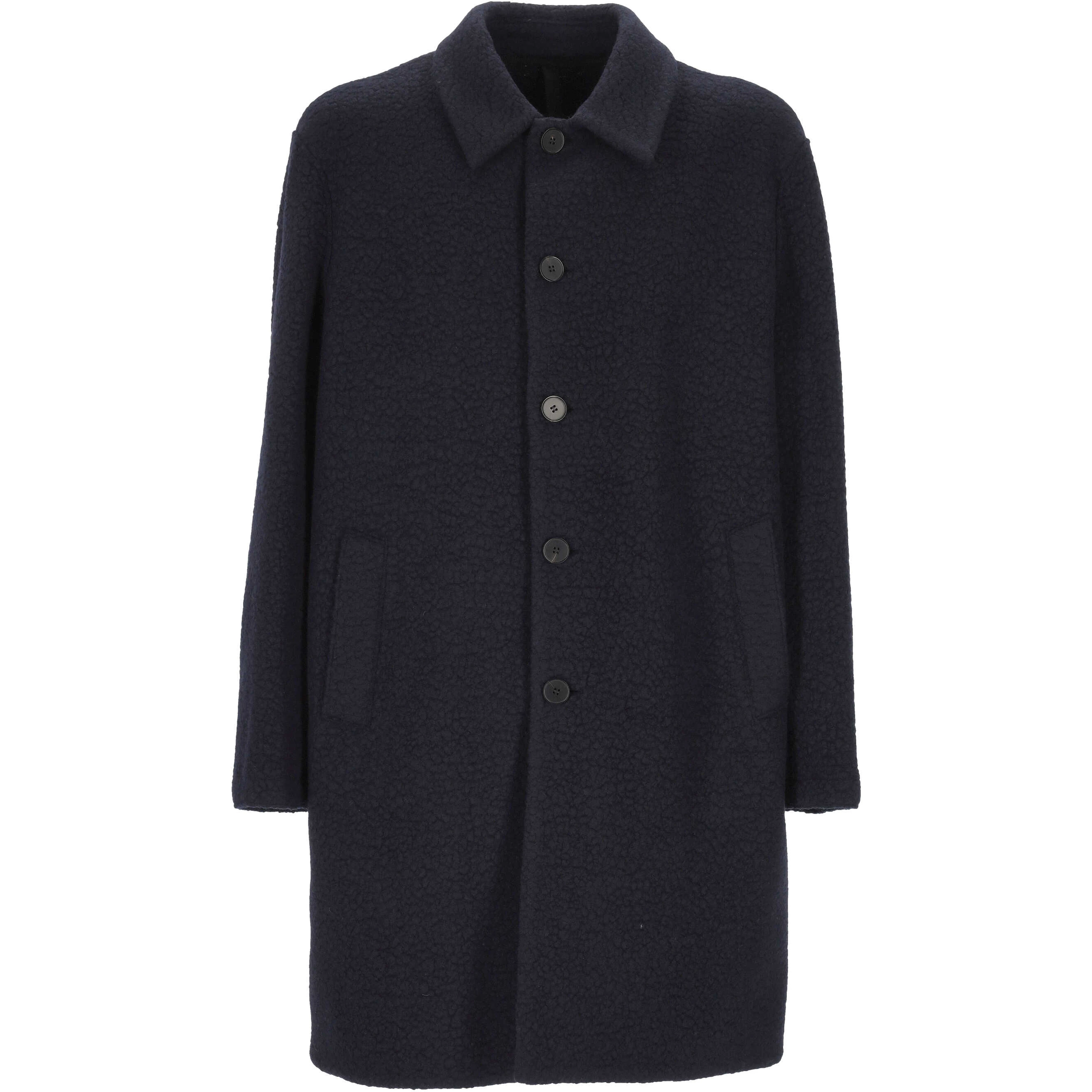 Harris Wharf London Coats Navy blue