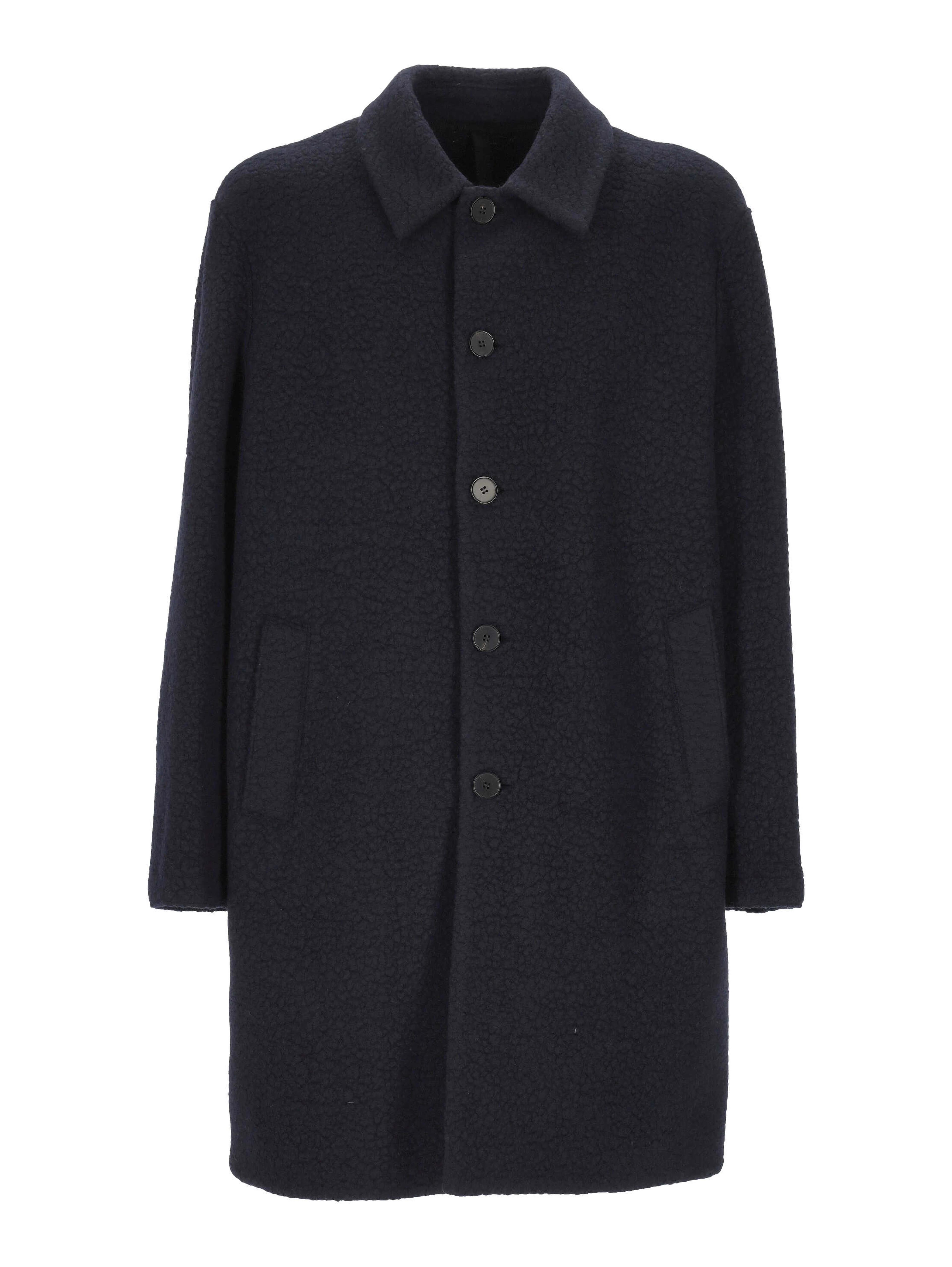 Harris Wharf London Coats Navy blue