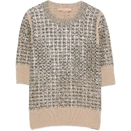 Ermanno Scervino T-shirts and Polos begie/black