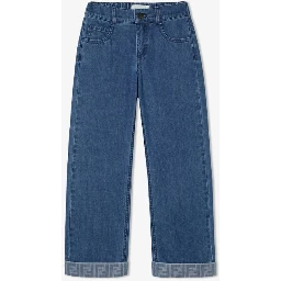 FENDI KIDS Trousers Dark Blue