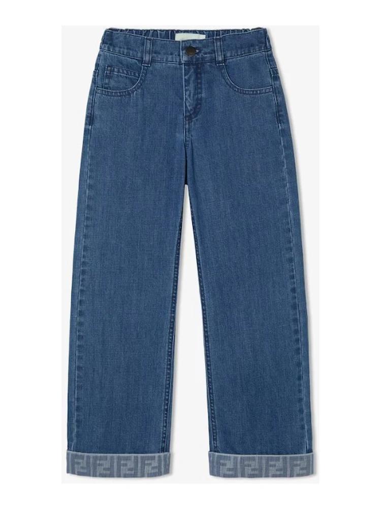 FENDI KIDS Trousers Dark Blue