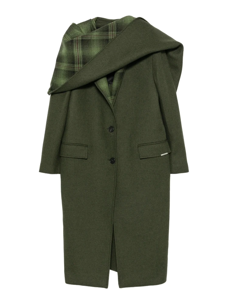 The Attico Coats Military green