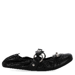 Balenciaga Flat shoes Black/Silver