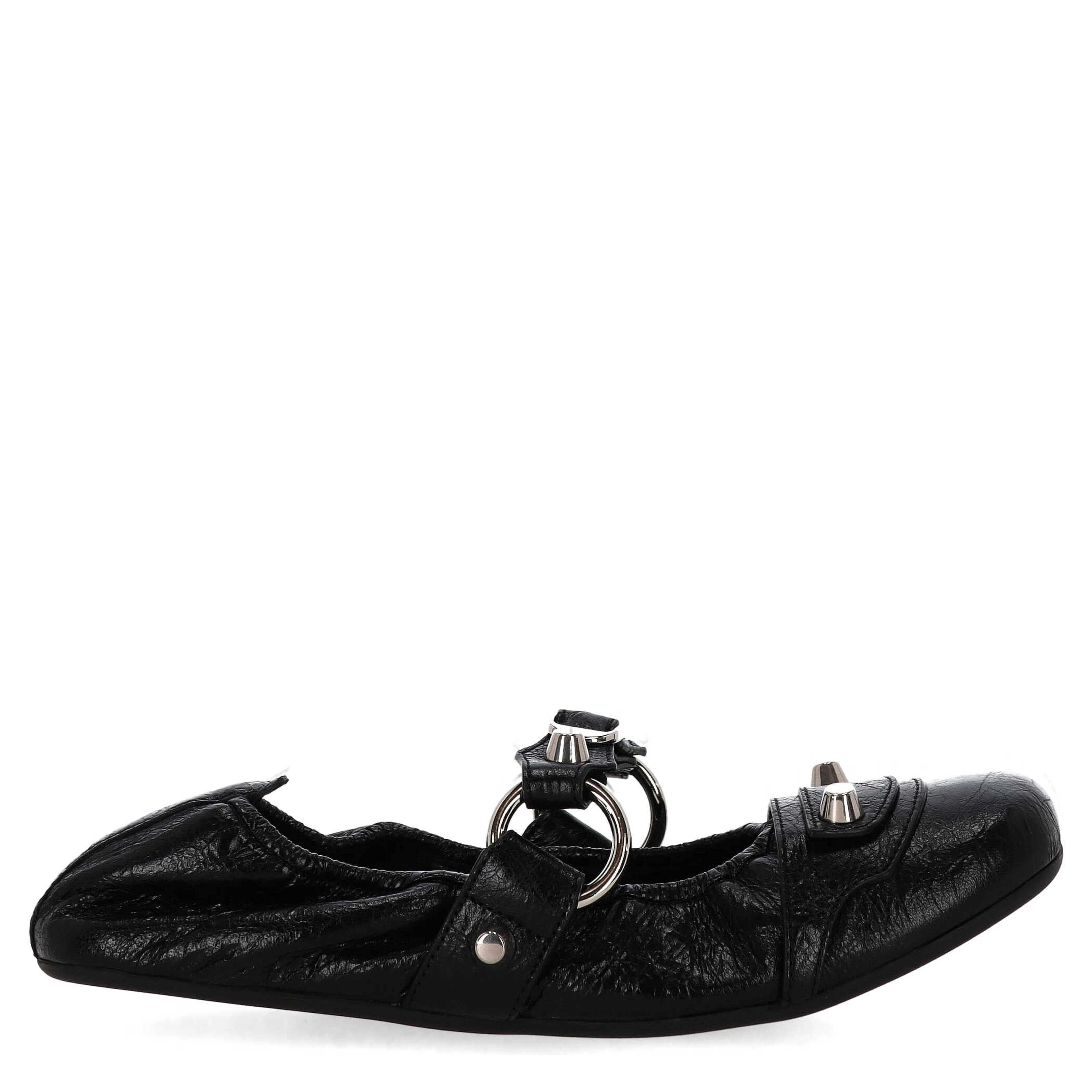 Balenciaga Flat shoes Black/Silver