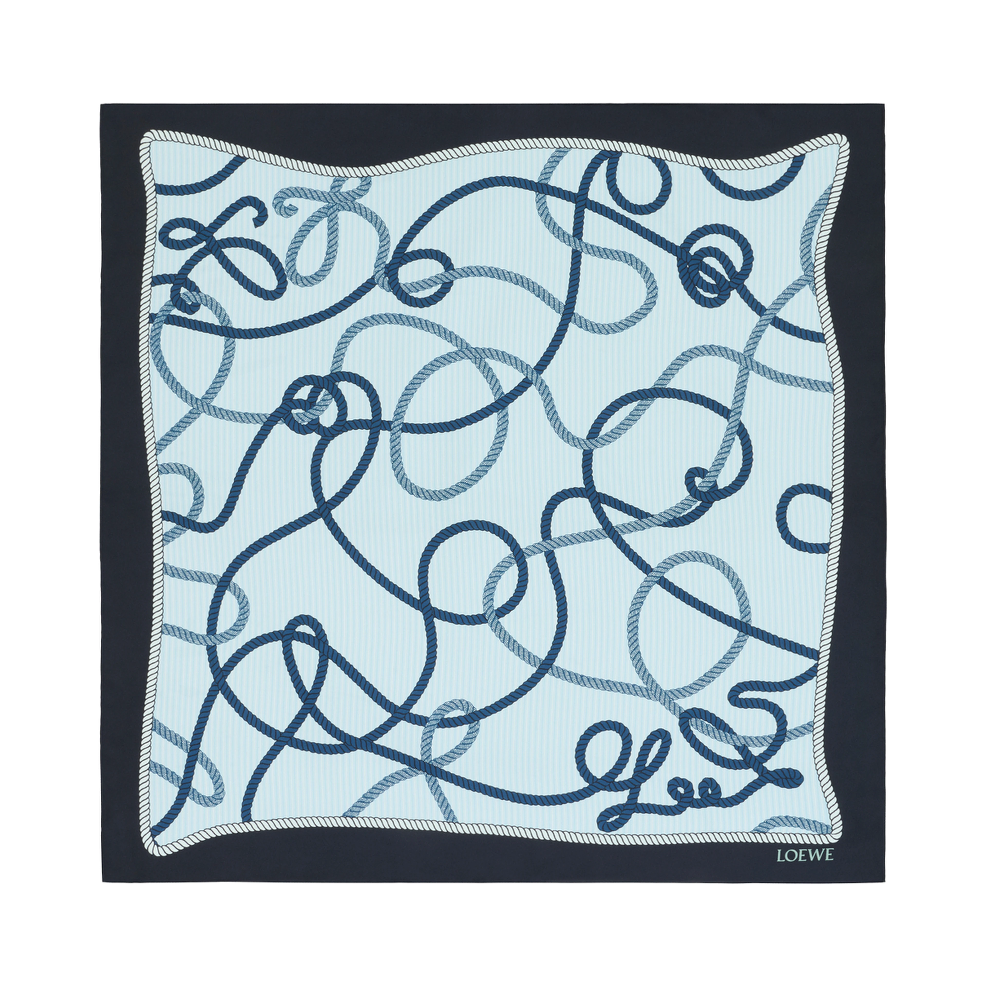 Loewe Scarfs Navy/green