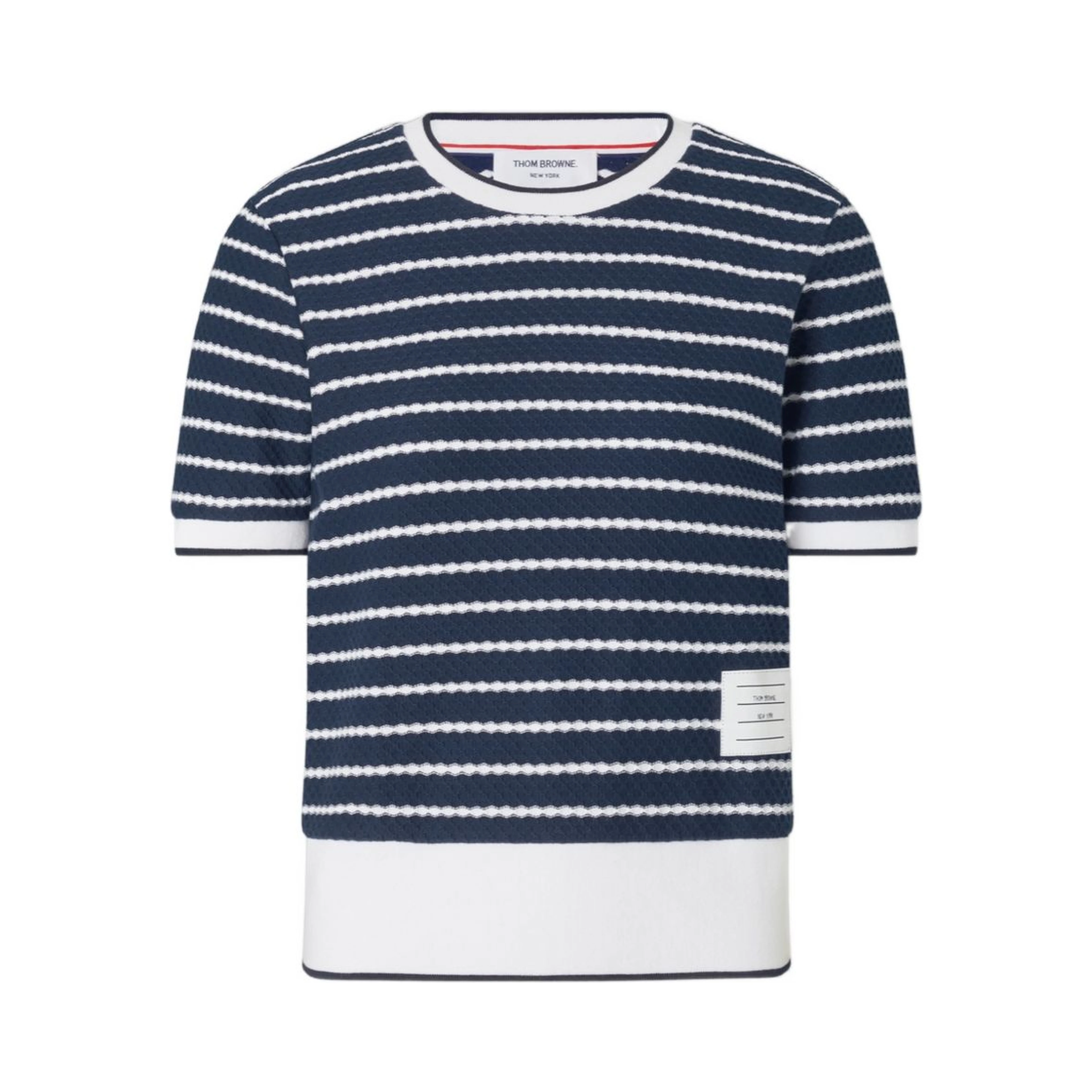 Thom Browne T-shirts and Polos Navy Blue/ White