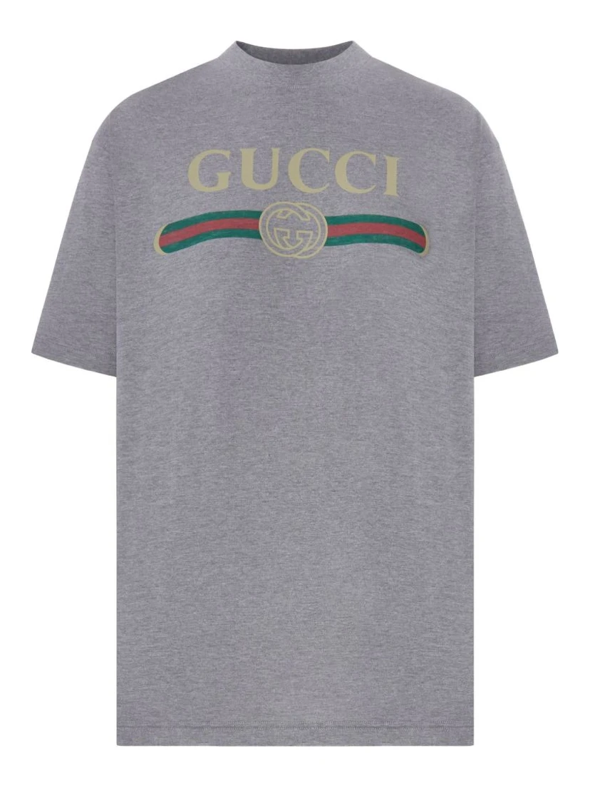Gucci T-shirts and Polos Grey