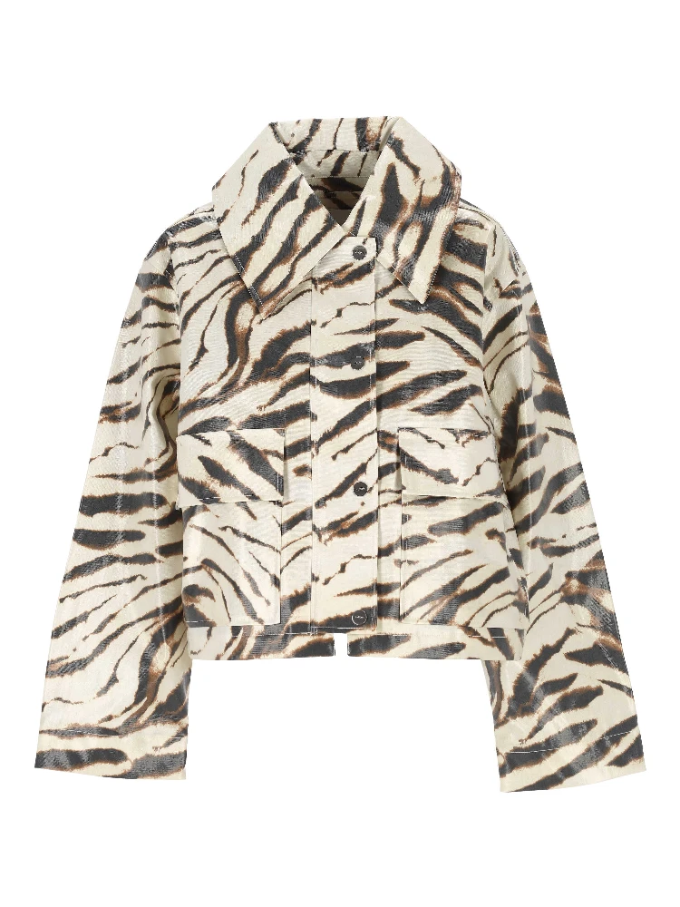GANNI Jackets egret