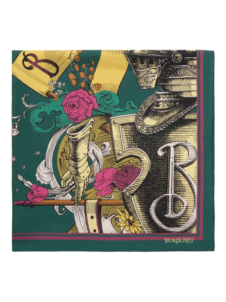 Burberry Scarfs Emerald Green