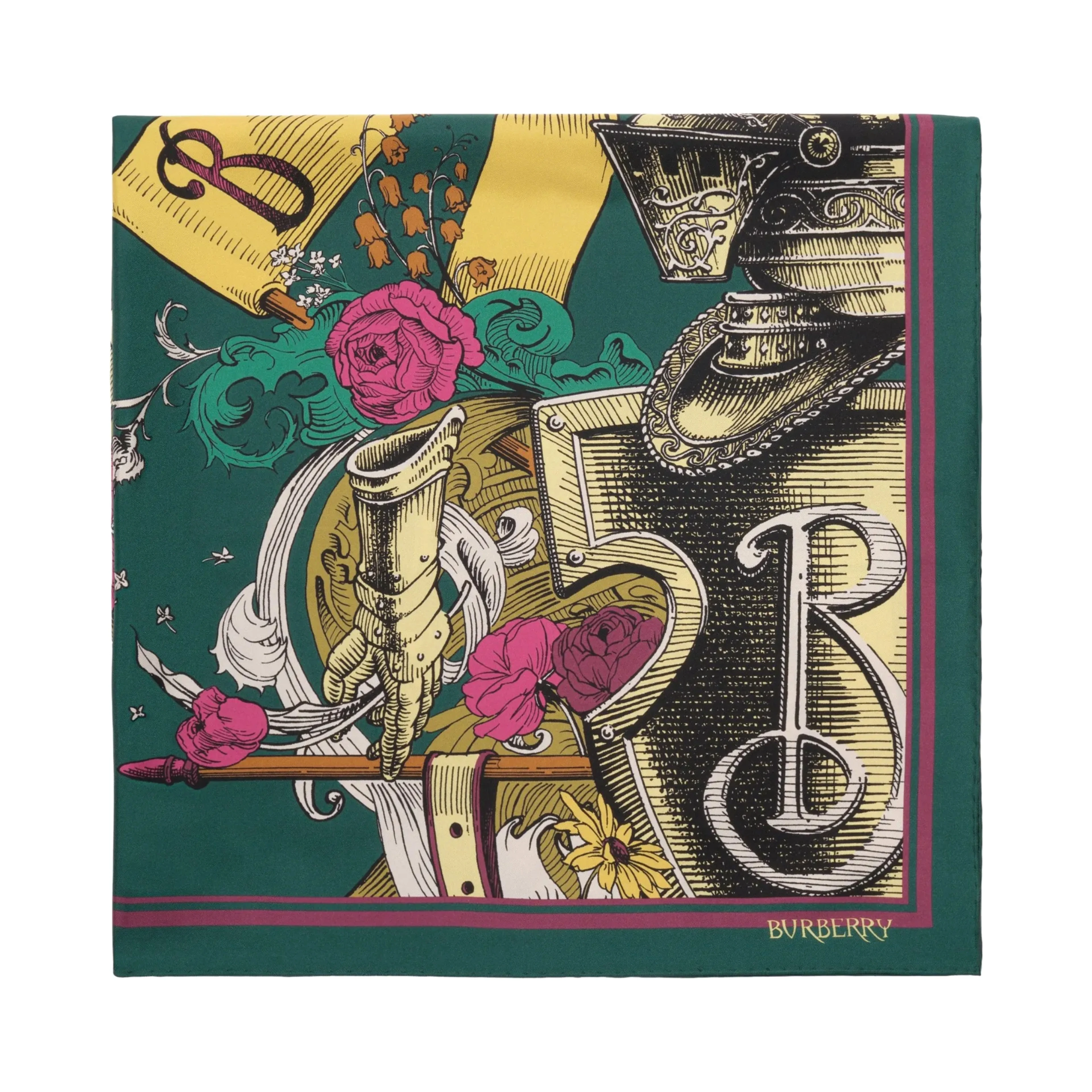 Burberry Scarfs Emerald Green