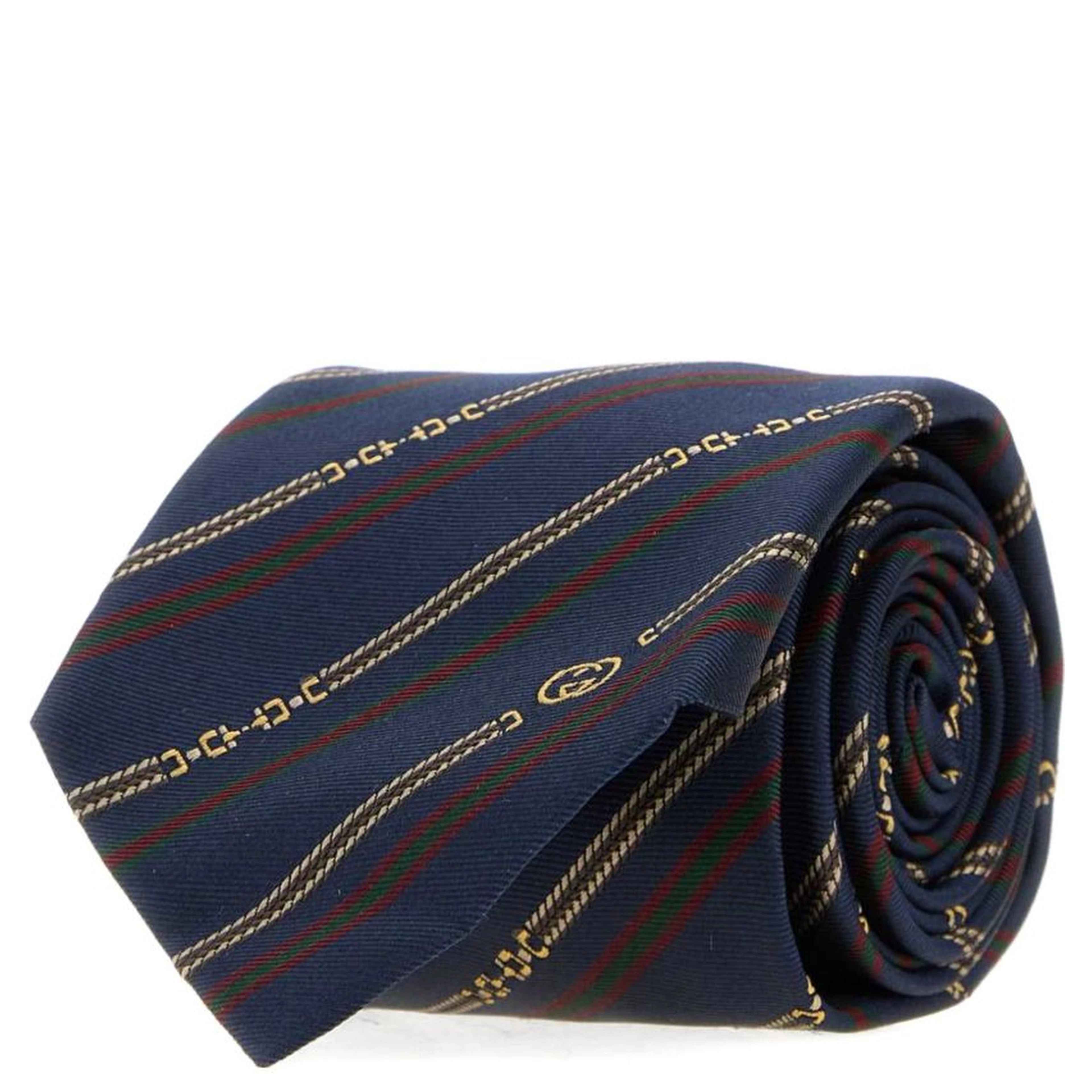 Gucci Ties Navy Blue/ Red